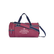 Tommy Hilfiger Duffel Bag for Men Gym Bag Tototwa Wine with Detachable Strap