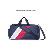 Tommy Hilfiger Duffel Bag for Men Gym Bag Totowa Navy with Detachable Strap and Shoe Pouch