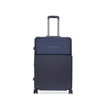 Tommy Hilfiger Navy Blue Solid Polycarbonate Trolley Bag