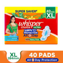 Whisper Choice Sanitary XL Pads With Wings For Women