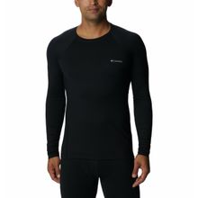 Columbia Mens Black Omni-Heat Reflective Heavyweight Stretch Long Sleeve Thermal Top