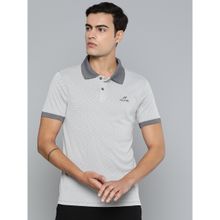 Alcis Men Colorblock Dry Tech Sports White Polo T Shirt