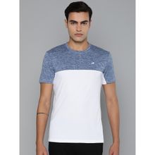 Alcis Men Colorblock Dry Tech Sports White T Shirt