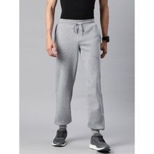 Alcis Men Grey Solid Cotton Regular Fit Joggers