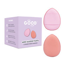 Feel Good Club Mini Makeup Puffs - Pack Of 2 Finger Sized Cushion Applicator Beauty Blender Sponges
