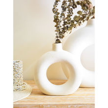 Hollyhock Small Circular Ring Vase