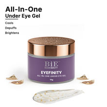 BiE Eyefinity Under Eye Gel with Gold,Silver Leaf & Stem Cells for Dark Circles,Wrinkles & Puffiness