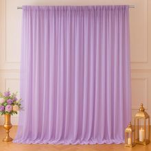 Special You Lavender Chiffon Like Backdrop Curtains