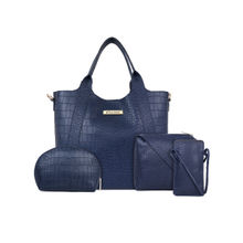 Legal Bribe Crock Style HandHeld Bag Combo Of 4 Blue