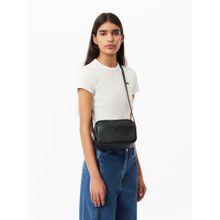 Lacoste Black City Court Leather Sling Bag