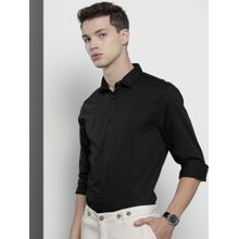 The Indian Garage Co Men's Regular Fit Solid Spread Collar Formal Shirt