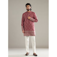 KALKI FASHION Maroon Silk Kurta with Pant
