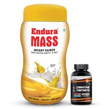 Endura Mass Weight Gainer Banana Flavour With Mettle L Carnitine L Tartrate Capsules