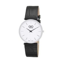 Gio Collection Men's White Round Analogue Watch