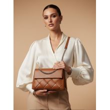 CARRIALL Brown Celesta Vegan Leather Handbag and Wallet (Set of 2)