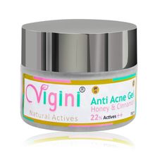 Vigini Anti Acne Moisturizer Day Night Face Gel Pimples Prone Oily Skin Hyaluronic Acid Niacinamide