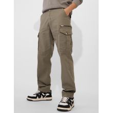 The Souled Store Hunter Green Men Cargo Pants