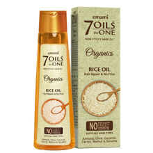 Emami Organics Rice Hair Oil - 7-in-1 Hair Oil for Hair Repair, No Frizz, Nourishing, Hydrating