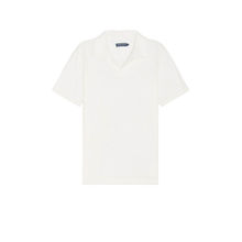 Frescobol Carioca Faustino Terry Cotton Blend Short Sleeve Polo