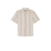 Frescobol Carioca Castro Cabana Stripe Linen Classic Shirt