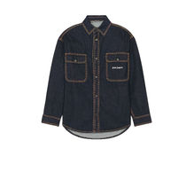 Palm Angels Logo Wash Denim Shirt