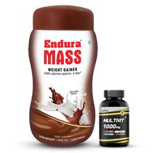 Endura Mass Weight Gainer Chocolate Flavour With Mettle Multivitamin