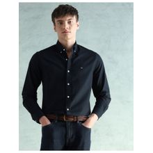 Arrow Sports Black Oxford Slim Fit Button Down Shirt