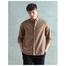 Arrow Sports Brown Oxford Slim Fit Button Down Shirt