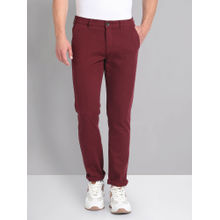 AD By Arvind Red Smart Flex Slim Fit Chinos