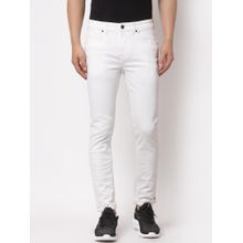 Red Tape Men White Cotton Elastane Skinny Fit Jeans