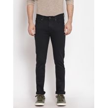 Red Tape Men Jet Black Poly Cotton Elastan Skinny Fit Jeans