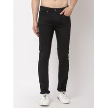 Red Tape Men Jet Black Poly Cotton Elastane Skinny Jeans
