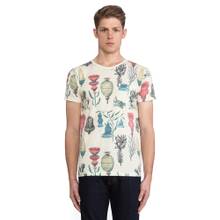 Deus Ex Machina Forecourt Stripe Men Logo Detail Button-Down Shirt Off White