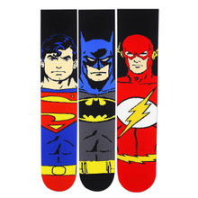 Balenzia X Justice League Men's Character Socks Superman, Batman, Flash Pack Of 3 - Multi-Color