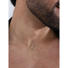 House of Seven Initial S Letter Necklace (Set of 2)