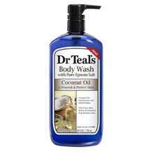 Dr Teal's Body Wash With Pure Epsom Salt Coconut Oil To Nourish & Protect Skin