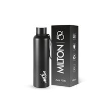 Milton Aura 1000 Stainless Steel Water Bottle 1000 ml-Black
