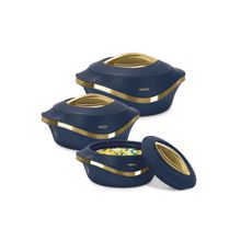 Milton Pearl Inner Stainless Steel Jr.Casserole Set