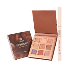Carlton London Perfume Waterproof Kajal with Momento Eyeshadow Palette Combo