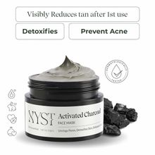 XYST Activated Charcoal Mask Detoxifies Skin, Tightens Pores With Kaolin Clay & Hyaluronic Acid