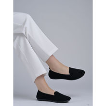 Shoetopia Comfortable Stylish Black Ballerinas for Women