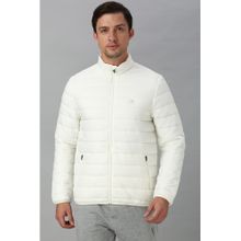 Van Heusen Men White Stripes Casual Jacket