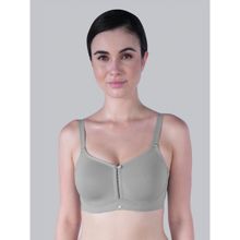 SOIE Womens Non Padded Non Wired Full Coverage Minimiser Bra Grey
