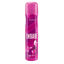 Engage Floral Zest Deodorant for Women, Citrus & Floral, Skin Friendly, Long-Lasting