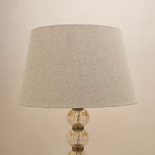 Pure Home + Living Beige Flex Lamp Shade With Silver Lining