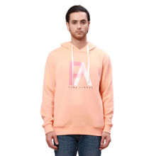 Park Avenue Slim Fit Solid Light Orange Hoodie