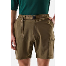 Snitch Men Khaki Polyester Blend Shorts