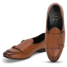 The Brat Army Bello Tan Double Monk Loafers