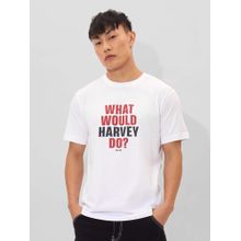 The Souled Store Official Suits: What Would Harvey Do Men T-Shirt