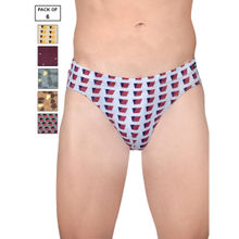 Frenchie Designer Mens Cotton Briefs Assorted Colours (Set Of 6)